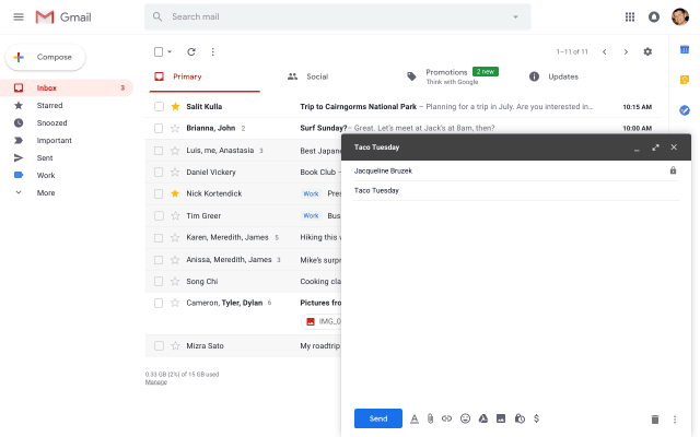 New Gmail feature powered by Google AI