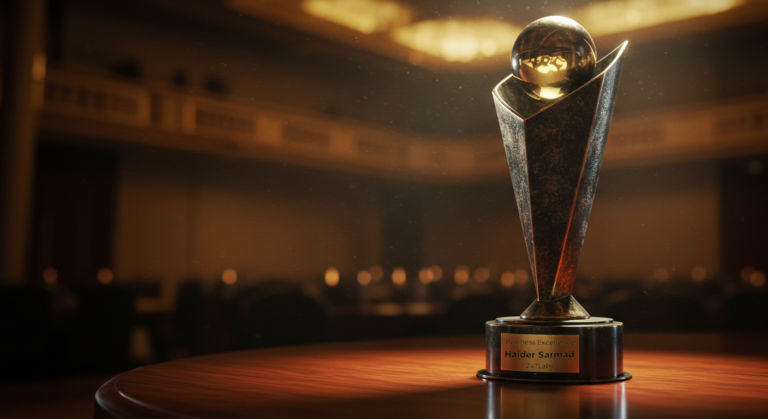 Striving for Excellence: Haider Nominated for Businessperson of the Year at MBOT Awards!