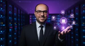 Azwar Khalid, technology leader showcasing an integrated digital ecosystem spanning AI, security, and enterprise innovation.