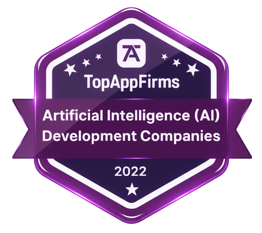 topappfirms Top AI development companies award badge - stylized