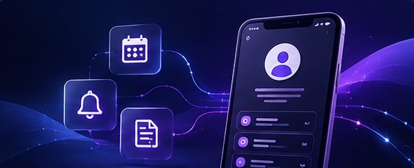 Patient portal app illustration